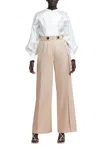 Acler Wicklow Pant In Latte In Multi