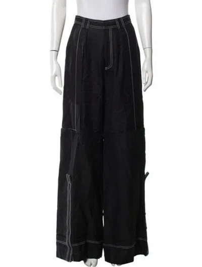 Pre-owned Acler Wide Leg Pants In Black