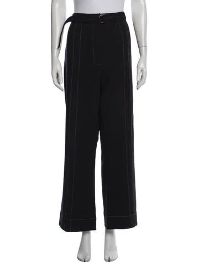 Pre-owned Acler Wide Leg Pants In Black