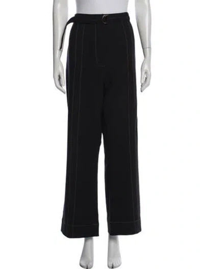 Pre-owned Acler Wide Leg Pants In Black