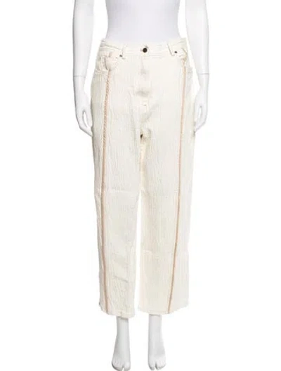 Pre-owned Acler Wide Leg Pants In Neutral