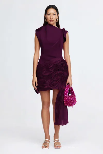 Acler Wigbeth Mini Dress In Purple