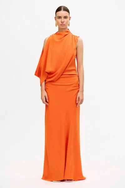 Acler Wilcott Maxi Dress In Orange