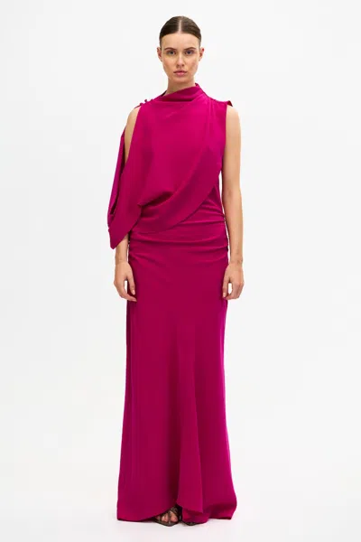 Acler Wilcott Maxi Dress In Pink