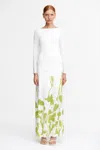 Acler Wingmore Maxi Dress In White