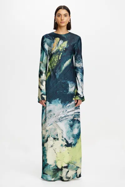Acler Wittonhill Maxi Dress In Multi