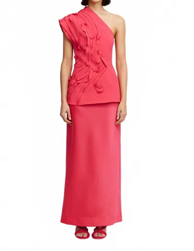 Acler Women's Balderstone Skirt In Pomegranate In Pink