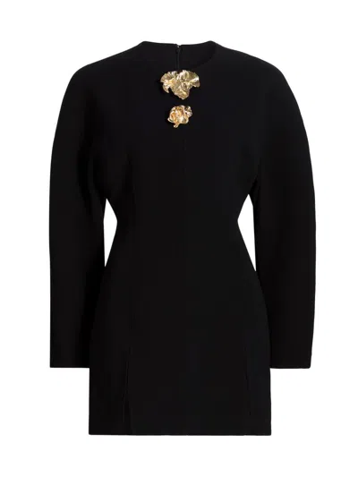 Acler Women's Brotton Floral-detail Minidress In Black