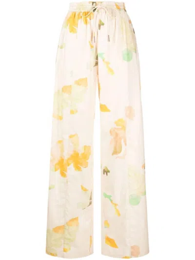 Acler Edmond Organic Cotton Trousers In White
