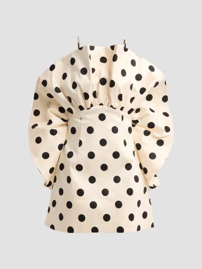 Acler Women's Femme Fatale Ketch Polka Dot Mini Dress In Dotty