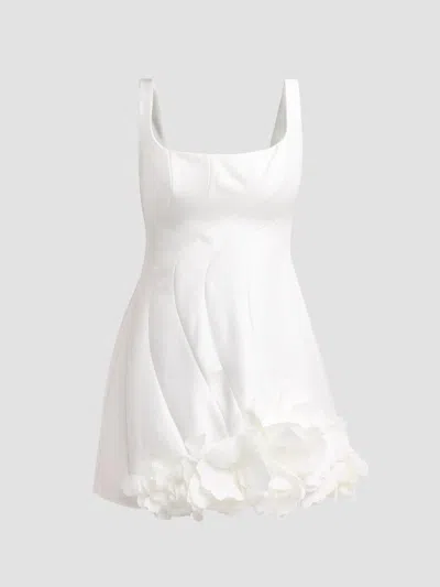 Acler Women's Femme Fatale Winchester Bonded Mini Dress In Ivory
