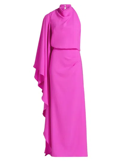 Acler Women's Flintshire Asymmetric Maxi Dress In Pink