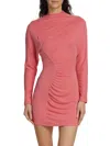 Acler Women's Fulham Draped Minidress In Dusty Rose