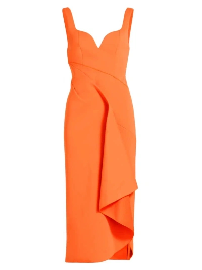 Acler Women's Gowrie Draped Midi-dress In Apricot