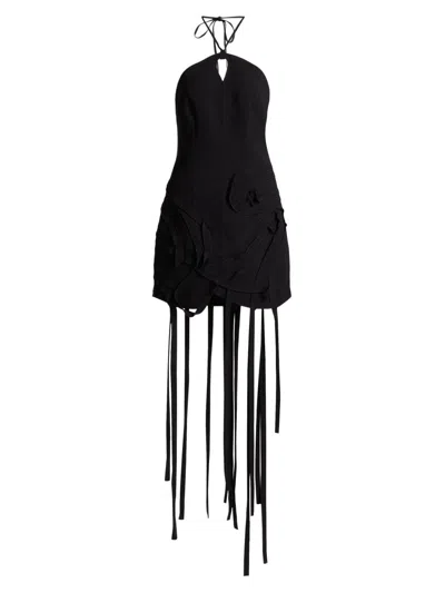 Acler Women's Grovehill Halter Minidress In Black