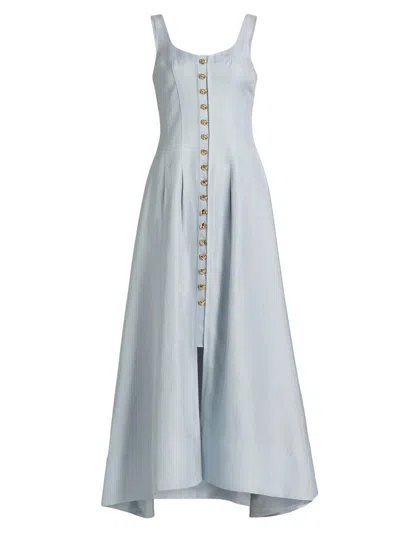 Acler Women's Harmeston Scoopneck A-line Maxi Dress In Blue