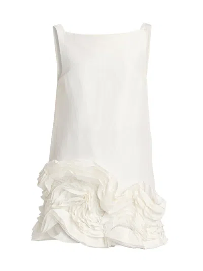Acler Harris Mini Dress In Ivory In White