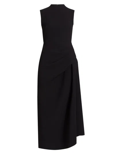Acler Women's Kempsey Crepe Draped Maxi Dress In Black