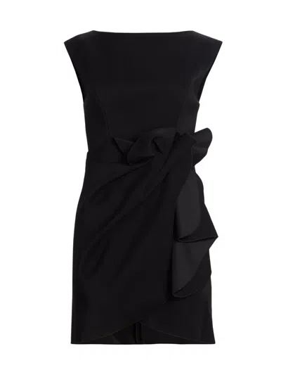 Acler Women's Lamberton Wrap-effect Minidress In Black