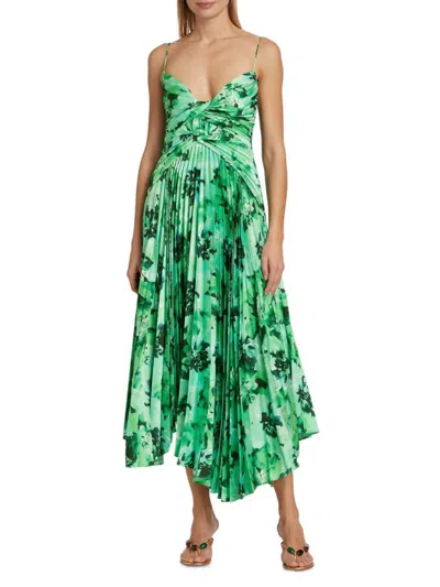 ACLER WOMEN'S LANCASHIRE PLEATED FLORAL MIDI-DRESS