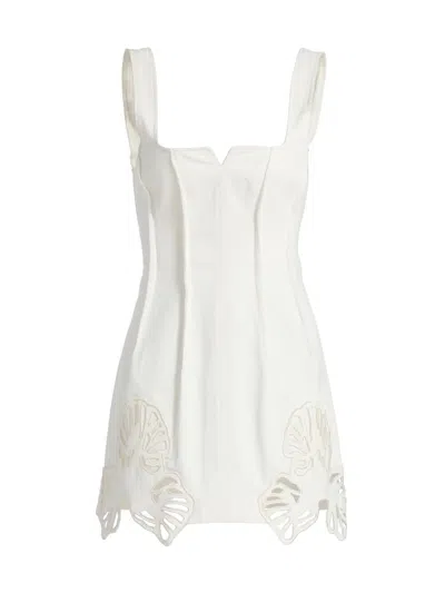 Acler Leven Mini Dress In White