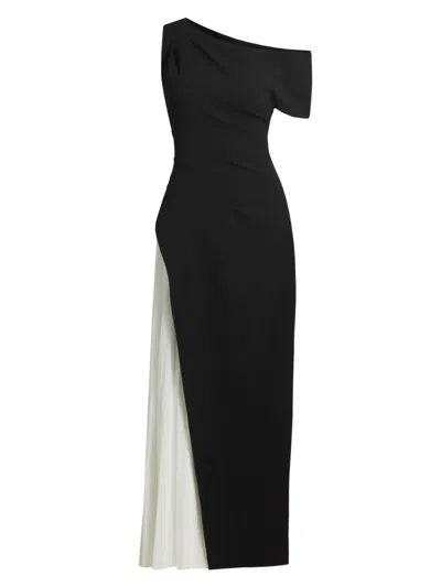 Acler Women's Sudden Two-tone Maxi Dress In Black