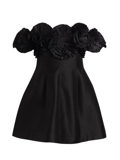Acler Trusley Off-the-shoulder Mini Dress In Black