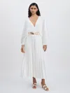 Acler Wonastow Plisse Maxi Dress In White