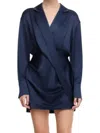 Acler Woodbine Dress In Navy In Blue