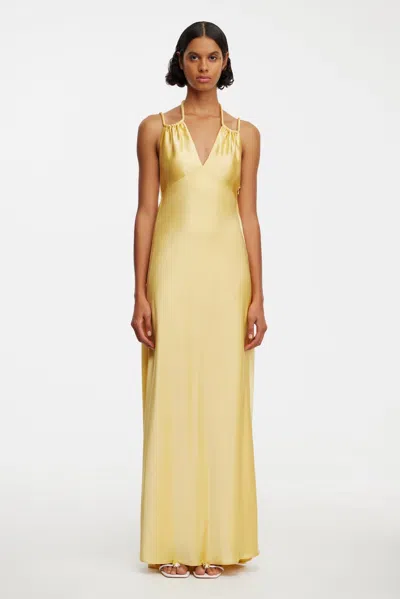 Acler Woodlake Maxi Dress In Yellow