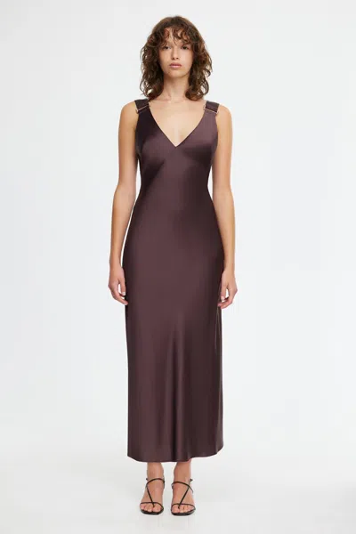 Acler Wycombe Midi Dress In Purple