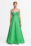 Acler Wynyar Maxi Dress In Green