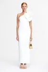 Acler Wynyard One-shoulder Maxi Dress In White