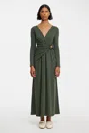Acler Wytham Midi Dress In Green
