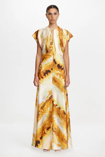 Acler Yarrow Maxi Dress In Multi