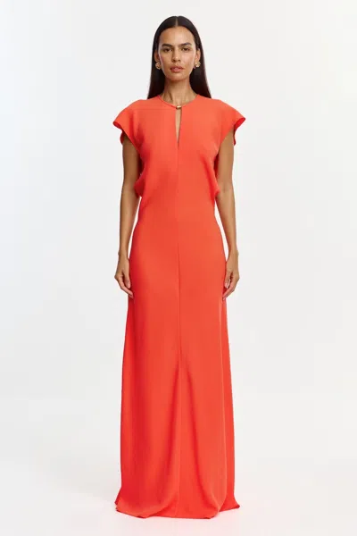Acler Yarrow Maxi Dress In Orange