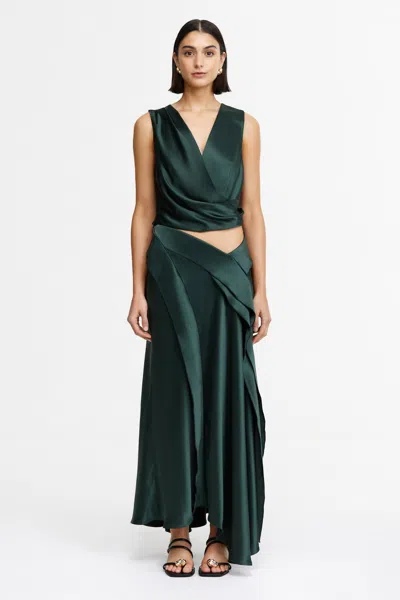 Acler Yewdale Maxi Skirt In Green