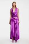 Acler Yewdale Maxi Skirt In Purple