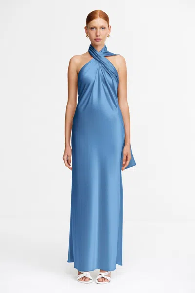 Acler Yewgreen Maxi Dress In Blue