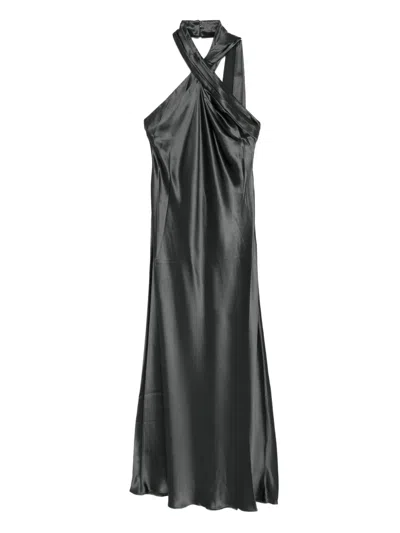 Acler Yewgreen Maxi Dress In Charcoal In Gray