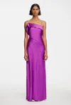 Acler Zetland Maxi Dress In Purple