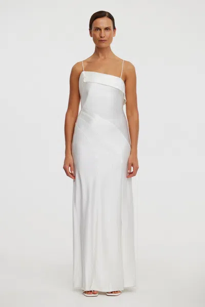 Acler Zetland Maxi Dress In White
