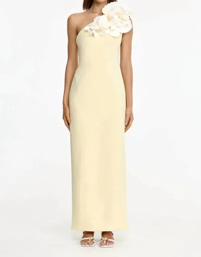 Acler Zofia Maxi Dress In Lemon Sorbet In Yellow