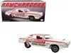 Acme 1964 Dodge 330 "ramchargers" White With Red Graphics And Stripes Limited Edition To 504 Pieces World In White