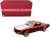 Acme 1965 Shelby Gt350r Pro Touring Red Metallic With Silver Hood And Trunk Limited Edition To In Red