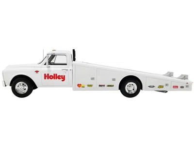 Acme 1967 Chevrolet C-30 Ramp Truck Holley Speed Shop To 200 Pieces Worldwide 1/18 By  In White