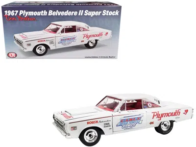 Acme 1967 Plymouth Belvedere Ii Super Stock "don Grotheer" White With Graphics And Red Interior Limited E