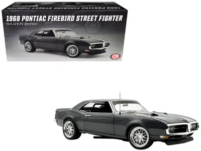 Acme 1968 Pontiac Firebird Street Fighter "silver Bird" Metal Gray Metallic Limited Edition To 400 Pieces