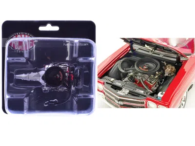 Acme 454 Ls6 Engine And Transmission Replica From "1970 Chevrolet Chevelle Ss" 1/18 Model By