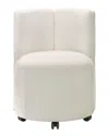 Acme Blayde Side Chair W/swivel (set-2), White Che